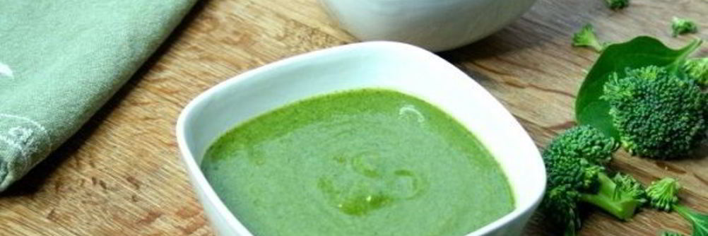 Суп-пюре из брокколи со шпинатом