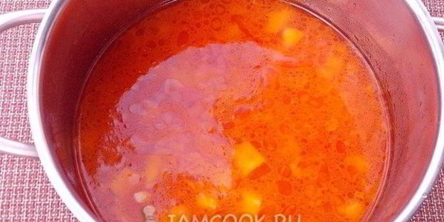 суп-пюре из кабачков с рисом