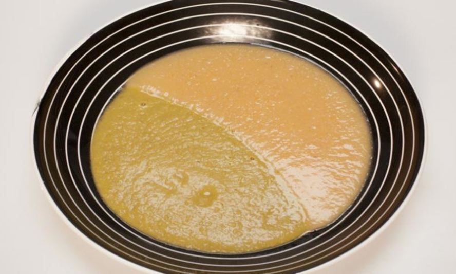 Рецепт супа-пюре из копченой курицы с чечевицей и зеленым горошком