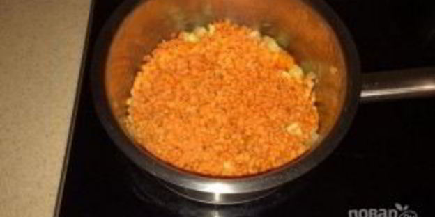 суп-пюре из красной чечевицы