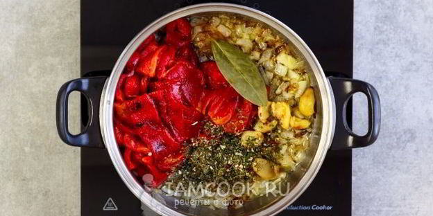 суп-пюре из печеного перца