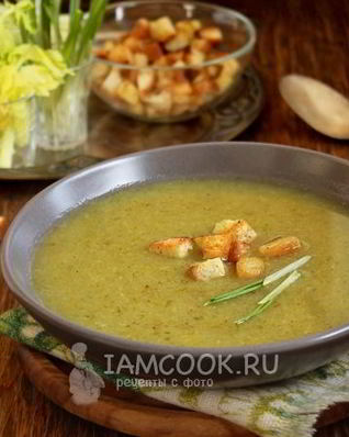 Суп-пюре из сельдерея с капустой