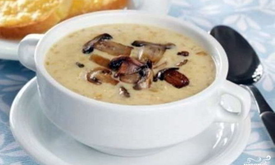 Рецепт супа-пюре из сушеных грибов