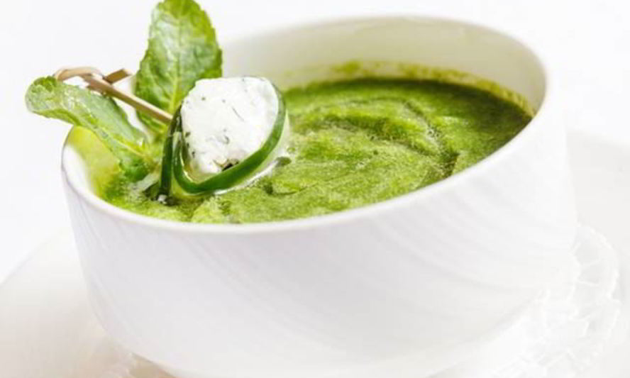 Рецепт супа-пюре из цукини с фетой и мятой