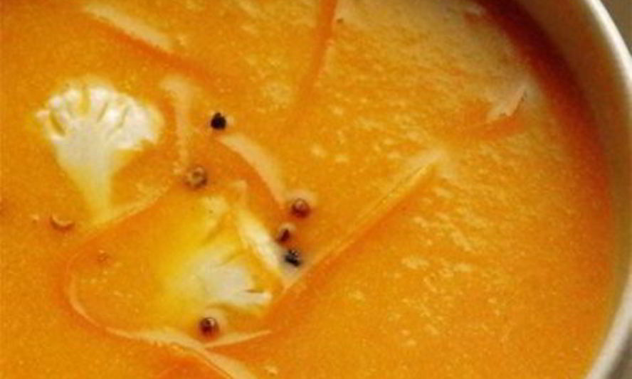 Рецепт супа-пюре из цветной капусты с морковью