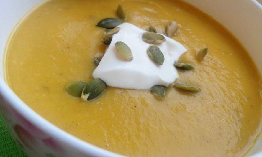 Рецепт супа-пюре из тыквы с чечевицей