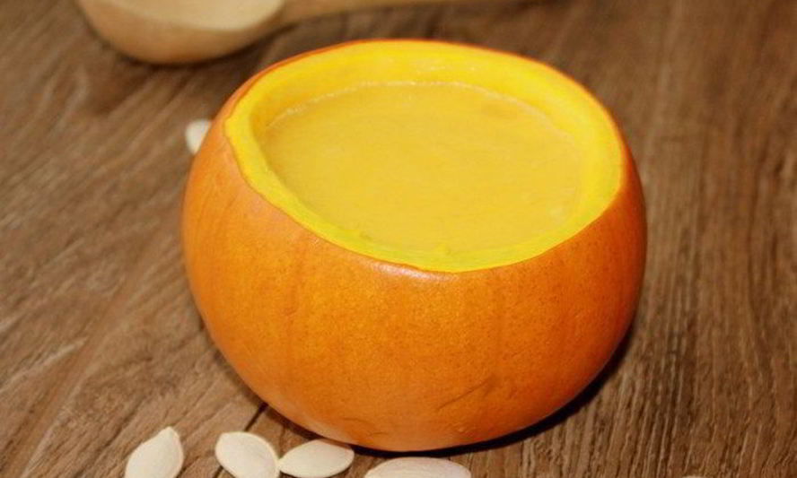 Рецепт супа-пюре из тыквы с гренками