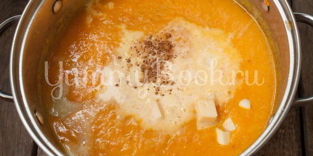 суп-пюре из тыквы с сыром