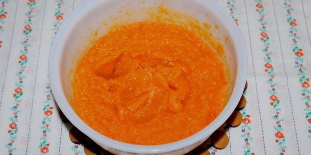 суп-пюре из запеченной тыквы и помидоров