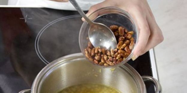 суп-пюре с фасолью