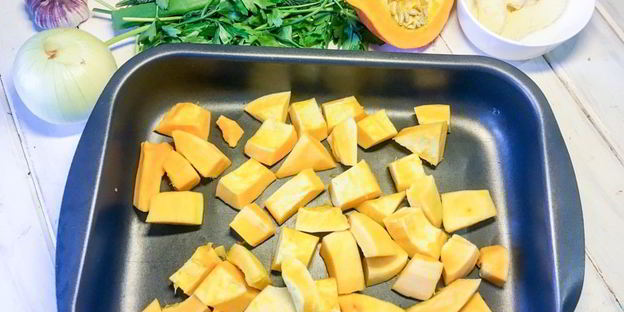 суп-пюре с запеченной тыквой