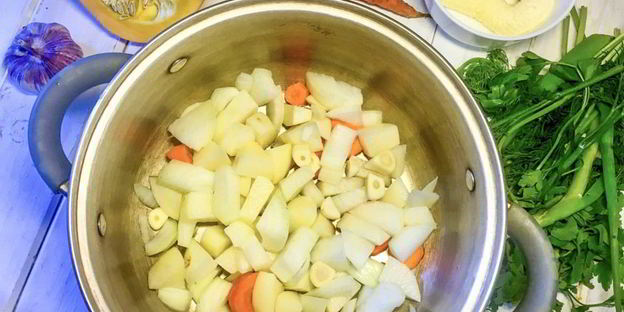 суп-пюре с запеченной тыквой