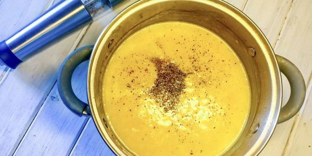 суп-пюре с запеченной тыквой