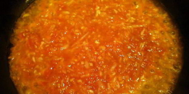 томатный суп-пюре с костным мозгом