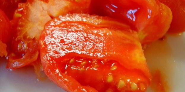 томатный суп-пюре с макарошками