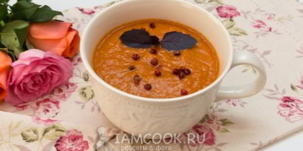 томатный суп-пюре с нутом