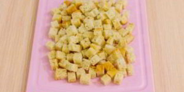 тыквенный суп-пюре с ароматными сухариками