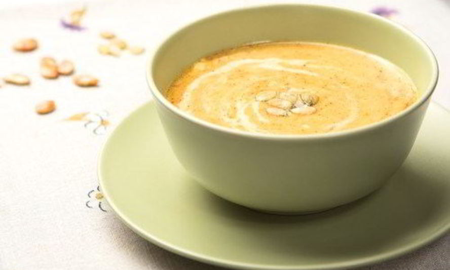 Рецепт тыквенного супа-пюре с карамелизованными семечками