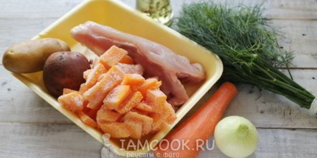 тыквенный суп-пюре с курицей