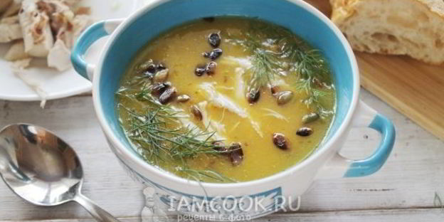 тыквенный суп-пюре с курицей