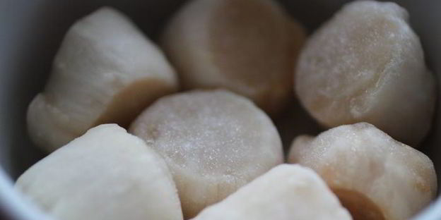 тыквенный суп-пюре с морскими гребешками