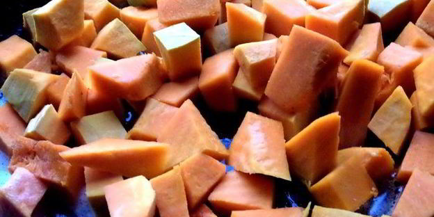 тыквенный суп-пюре со шпинатом