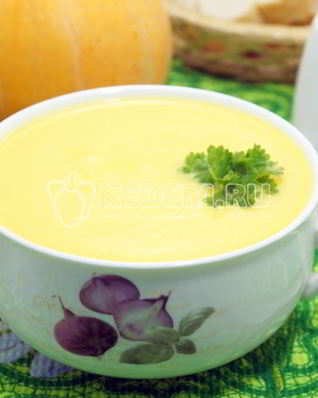 Тыквенный суп-пюре со сливками