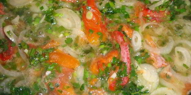 суп рыбный с вином