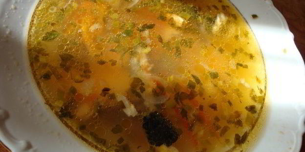 суп рыбный с вином