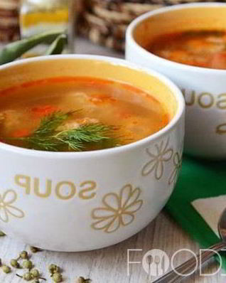 Суп с фрикадельками в мультиварке