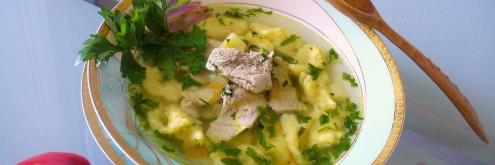 Суп с галушками
