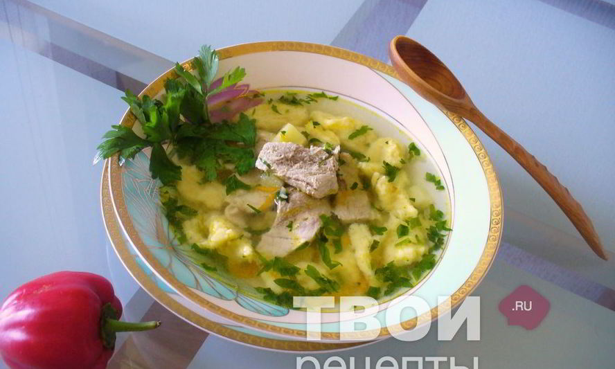 Рецепт супа с галушками