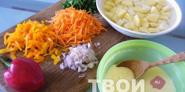 суп с галушками