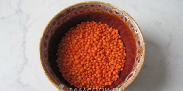 суп с красной чечевицей и фрикадельками