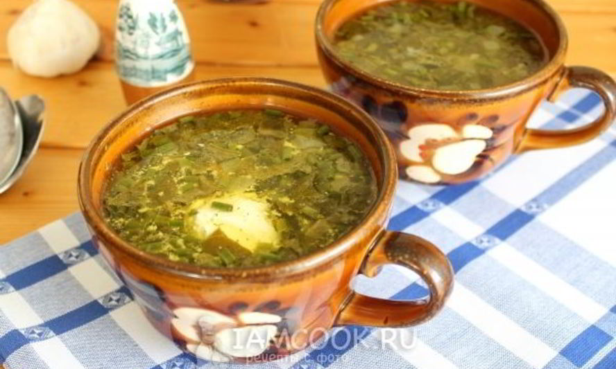 Рецепт супа с курицей и щавелем