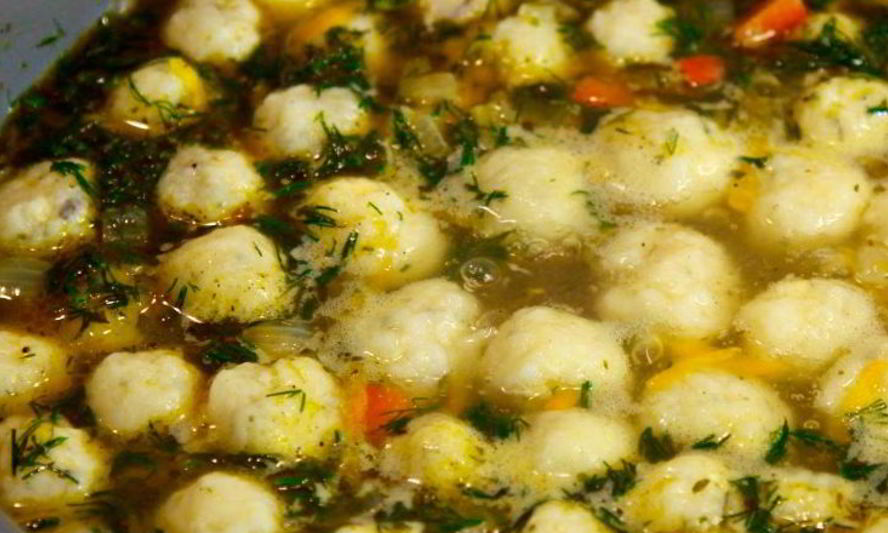 Рецепт супа с сырными шариками