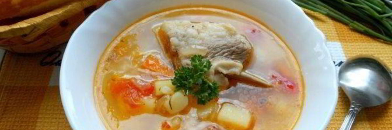 Суп со свиными ребрышками