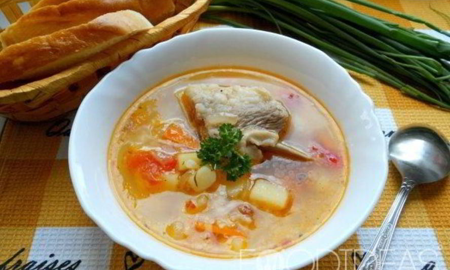 Рецепт супа со свиными ребрышками