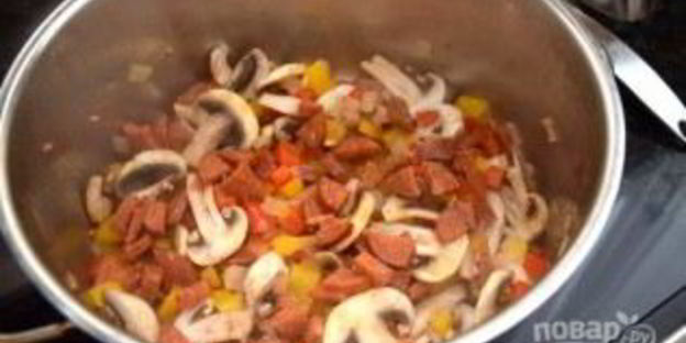 суп в стиле пиццы