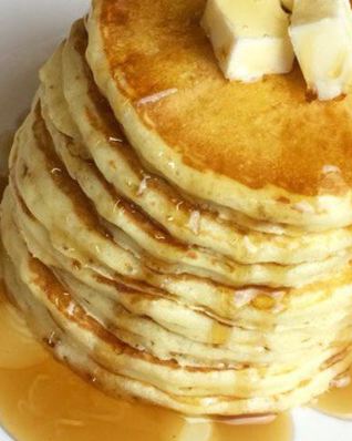 Американские оладьи — молочные панкейки на блиннице