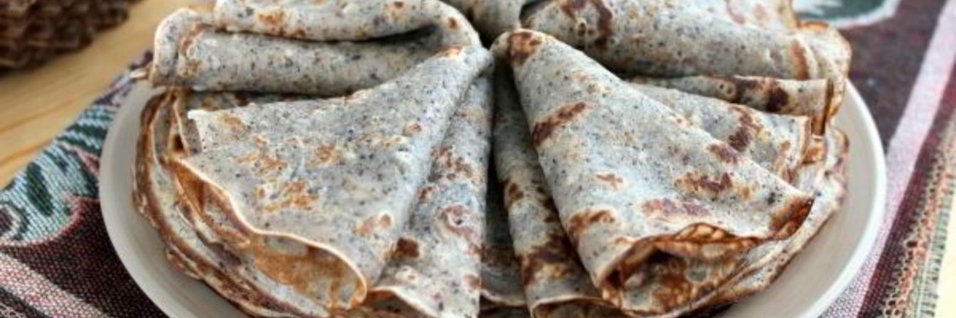 Блинчики из черемуховой муки