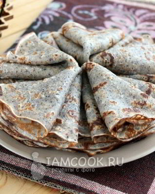 Блинчики из черемуховой муки