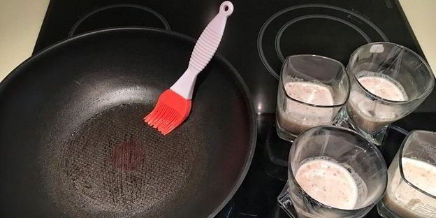 блинчики из отрубей с шоколадным творогом