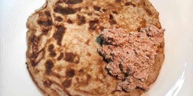 блинчики из отрубей с шоколадным творогом