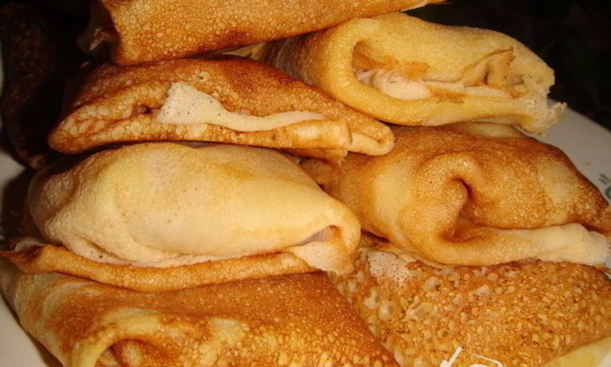 Рецепт блинчиков кукурузных с яблоками