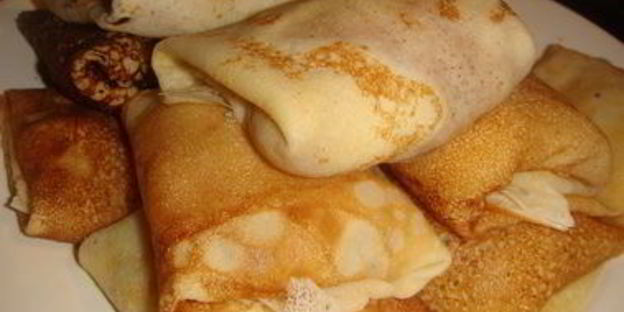 блинчики кукурузные с яблоками