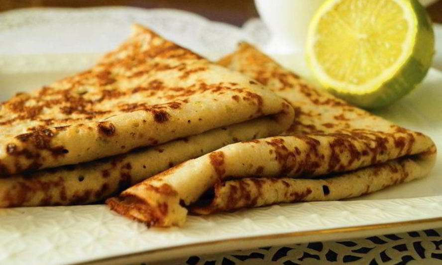 Рецепт блинчиков на грушевом пюре с лаймом