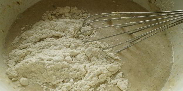 блинчики на грушевом пюре с лаймом