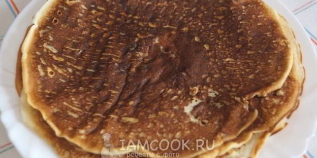 блинчики на кефире