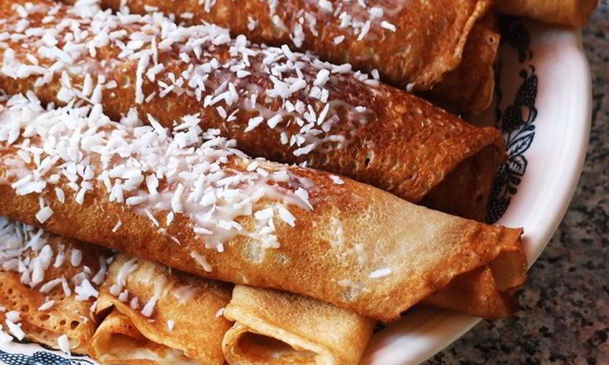 Рецепт блинчиков на кокосовом молоке